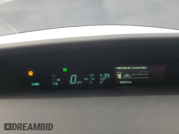 2010 Toyota Prius II with VIN JTDKN3DU7A1313213, listed as a Copart auction lot 50642675 with 202,726 mi miles and Salvage Title. Bid and sale history available at DreamBid. Image 9.