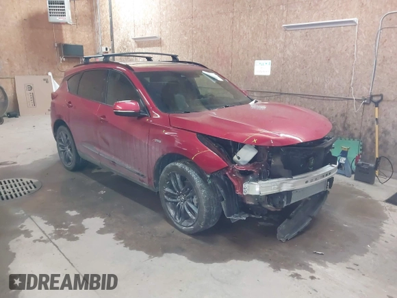 2021 Acura RDX w/A-Spec Package with VIN 5J8TC2H61ML036648, listed as a IAAI auction lot 41509780 with 30,847 mi miles. Bid and sale history available at carsss.com. Image 1.