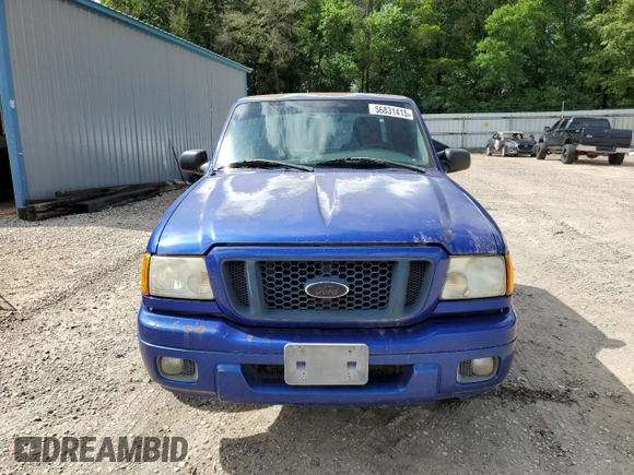 2005 Ford Ranger XLT with VIN 1FTYR44U45PA63257, listed as a Copart auction lot 56831415 with Not Provided miles and Clean Title. Bid and sale history available at DreamBid. Image 5.