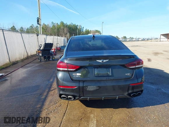 2019 Genesis G80 3.3T Sport with VIN KMTFN4JB6KU326255, listed as a IAAI auction lot 41154949 with 74,524 mi miles. Bid and sale history available at carsss.com. Image 16.