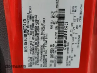2011 Ford Mustang V6 z VIN 1ZVBP8AM1B5115763, wystawiony jako Copart lot #60363705 z przebiegiem 165 224 mil mil oraz Szkoda całkowita • Salvage title. Historia ofert i sprzedaży dostępna na DreamBid. Obrazek 12.