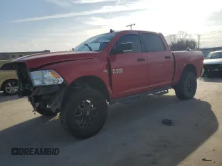 2018 Ram 1500 Big Horn with VIN 3C6RR6LTXJG129308, listed as a Copart auction lot 44314015 with 136,787 mi miles and Salvage Title. Bid and sale history available at carsss.com. Image 1.