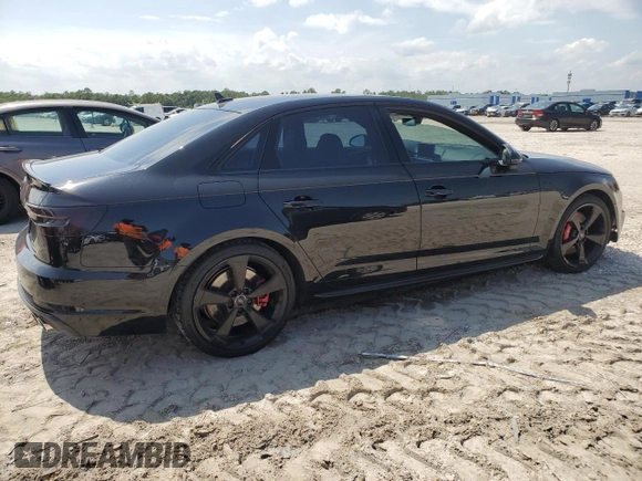 2018 Audi S4 Prestige with VIN WAUC4AF43JA142305, listed as a Copart auction lot 65194924 with 69,485 mi miles and Non Repairable. Bid and sale history available at carsss.com. Image 3.