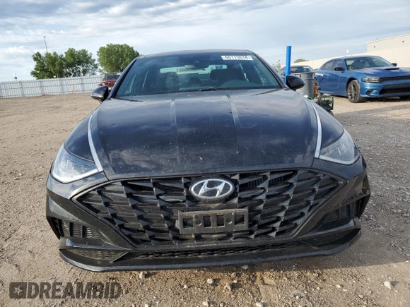 2021 Hyundai Sonata SEL Plus with VIN 5NPEJ4J27MH124513, listed as a Copart auction lot 60113514 with 25,378 mi miles and Salvage Title. Bid and sale history available at DreamBid. Image 5.