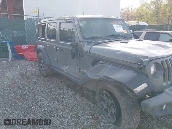 2019 Jeep Wrangler Unlimited Sport S with VIN 1C4HJXDG6KW578720, listed as a IAAI auction lot 42057153 with 65,719 mi miles and . Bid and sale history available at DreamBid. Image 6.