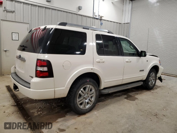 2007 Ford Explorer Limited с VIN 1FMEU75807UB86638, выставлен на аукционе Copart как лот 57861535 с пробегом 186 128 миль миль и Чистый • Clean title. История ставок и продаж доступна на DreamBid. Изображение 3.