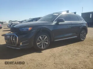 2021 Audi Q5 Premium Plus with VIN WA1BAAFYXM2015246, listed as a Copart auction lot 61257785 with 61,407 mi miles and Salvage title. Bid and sale history available at DreamBid. Image 1.