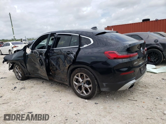 2022 BMW X4 xDrive30i with VIN 5UX33DT09N9J72228, listed as a Copart auction lot 57363773 with 0 mi miles. Bid and sale history available at carsss.com. Image 2.