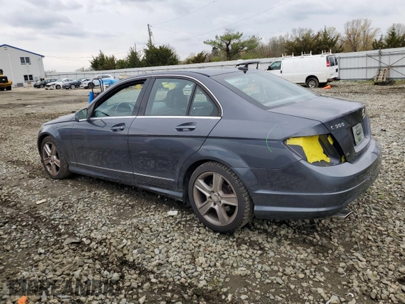 2011 Mercedes-Benz C-Class C 300 Sport with VIN WDDGF8BB0BR149653, listed as a Copart auction lot 52490125 with 95,315 mi miles and Salvage Title. Bid and sale history available at carsss.com. Image 2.