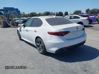 2018 Alfa Romeo Giulia with VIN ZARFAEBNXJ7566002, listed as a IAAI auction lot 41681991 with 23,167 mi miles. Bid and sale history available at carsss.com. Image 16.