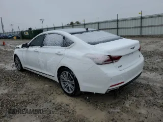 2020 Genesis G80 3.8L with VIN KMTFN4JE9LU334944, listed as a Copart auction lot 79417264 with 47,384 mi miles and Salvage Title. Bid and sale history available at DreamBid. Image 2.