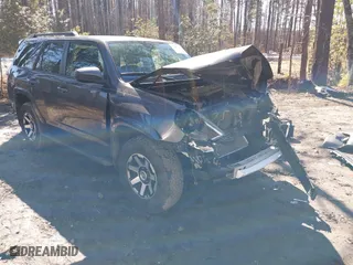2019 Toyota 4Runner SR5 with VIN JTEBU5JR7K5661632, listed as a IAAI auction lot 41634341 with 65,485 mi miles. Bid and sale history available at carsss.com. Image 1.