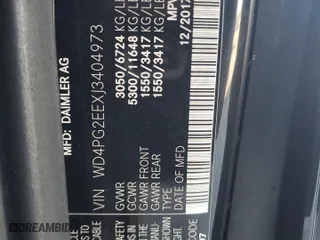 2018 Mercedes-Benz Metris Passenger Van with VIN WD4PG2EEXJ3404973, listed as a Copart auction lot 81458874 with 117,446 mi miles and Clean Title. Bid and sale history available at carsss.com. Image 13.