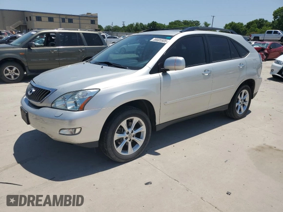 2008 Lexus RX 350 z VIN JTJGK31U280015491, wystawiony jako Copart lot #56605505 z przebiegiem 199 503 mil mil oraz Szkoda całkowita • Salvage title. Historia ofert i sprzedaży dostępna na DreamBid. Obrazek 1.