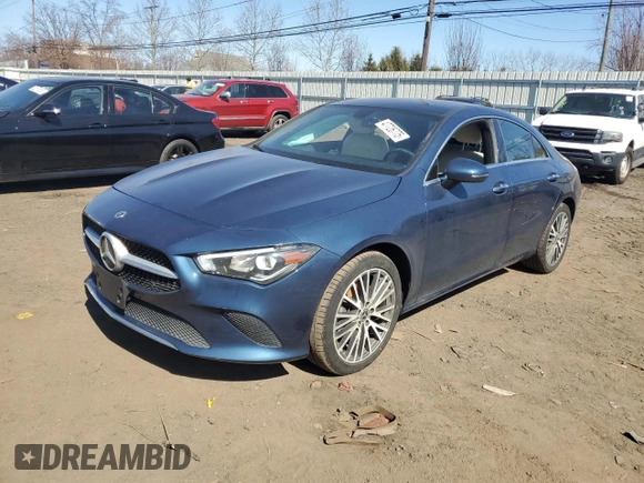 2022 Mercedes-Benz CLA with VIN W1K5J4HB5NN253508, listed as a Copart auction lot 47726775 with 32,981 mi miles and Salvage Title. Bid and sale history available at carsss.com. Image 1.