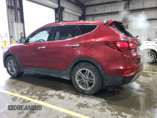 2018 Hyundai Santa Fe 2.4L with VIN 5XYZU3LB4JG505948, listed as a Copart auction lot 51643225 with 105,414 mi miles and Salvage title. Bid and sale history available at DreamBid. Image 2.