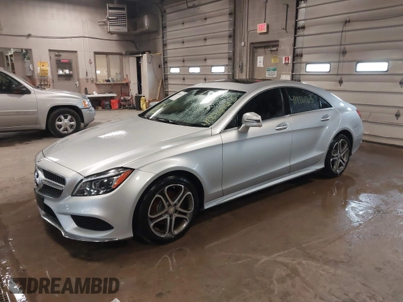 2016 Mercedes-Benz CLS with VIN WDDLJ6HB5GA160338, listed as a IAAI auction lot 41886163 with 105,209 mi miles. Bid and sale history available at carsss.com. Image 2.