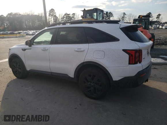 2022 Kia Sorento X-Line S with VIN 5XYRLDLC4NG083588, listed as a Copart auction lot 42587315 with 63,999 mi miles and Salvage Title. Bid and sale history available at carsss.com. Image 2.