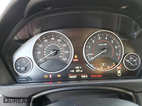 2016 BMW 4 Series 435i with VIN WBA3R1C50GK529413, listed as a Copart auction lot 82778444 with 166,487 mi miles and Salvage title. Bid and sale history available at DreamBid. Image 9.