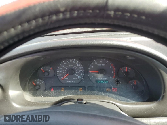 2000 Ford Mustang GT with VIN 1FAFP45X0YF160297, listed as a Copart auction lot 48213075 with 155,033 mi miles and Salvage Title. Bid and sale history available at carsss.com. Image 9.