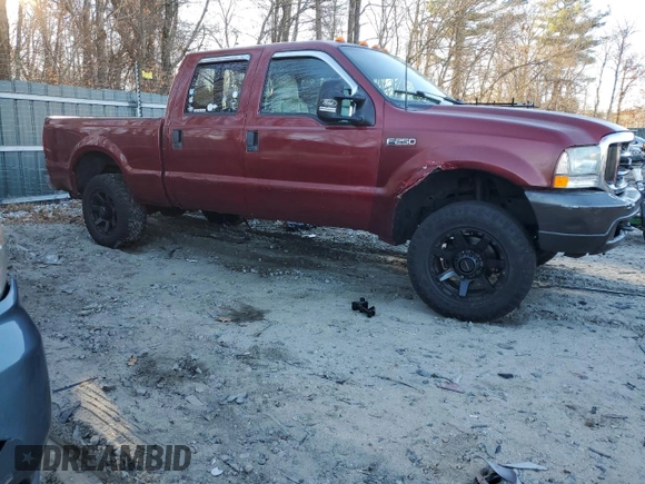 2003 Ford F-250 XL with VIN 1FTNW21S93EA33408, listed as a Copart auction lot 80507764 with 198,337 mi miles and Clean title. Bid and sale history available at DreamBid. Image 4.