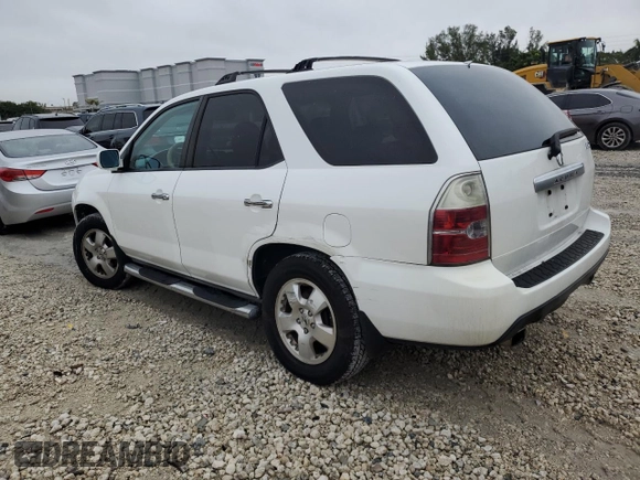 2005 Acura MDX with VIN 2HNYD18215H535581, listed as a Copart auction lot 41804985 with 183,248 mi miles and Salvage Title. Bid and sale history available at carsss.com. Image 2.
