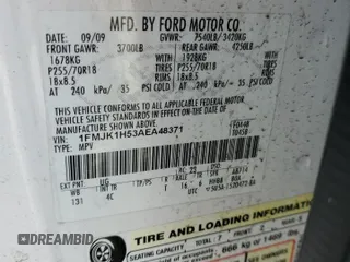 2010 Ford Expedition EL XLT with VIN 1FMJK1H53AEA48371, listed as a Copart auction lot 68278994 with 212,365 mi miles and Clean Title. Bid and sale history available at carsss.com. Image 13.