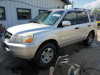 2005 Honda Pilot EX-L z VIN 2HKYF18535H535681, wystawiony jako Copart lot #56692385 z przebiegiem 233 720 mil mil oraz Szkoda całkowita • Salvage title. Historia ofert i sprzedaży dostępna na DreamBid. Obrazek 1.