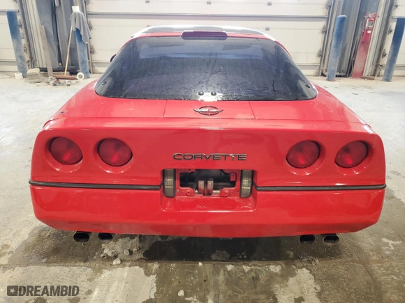 1986 Chevrolet Corvette with VIN 1G1YY0780G5118238, listed as a Copart auction lot 44241245 with 92,333 mi miles and Salvage Title. Bid and sale history available at carsss.com. Image 6.