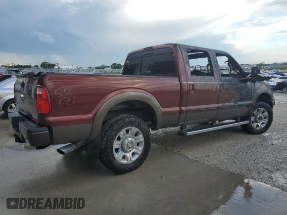 2015 Ford F-250 Lariat z VIN 1FT7W2B65FEA81695, wystawiony jako Copart lot #63207315 z przebiegiem Nie podano mil oraz Szkoda całkowita • Salvage title. Historia ofert i sprzedaży dostępna na DreamBid. Obrazek 3.
