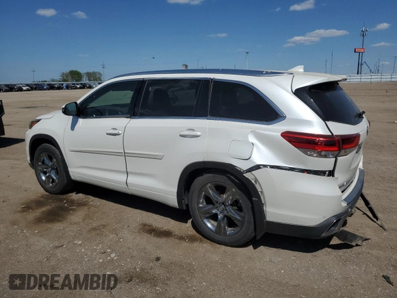 2018 Toyota Highlander Limited with VIN 5TDDZRFH8JS806840, listed as a Copart auction lot 56833545 with 100,833 mi miles and Salvage title. Bid and sale history available at DreamBid. Image 2.