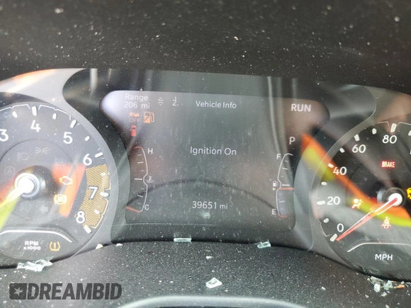 2023 Jeep Compass Sport with VIN 3C4NJDAN2PT510755, listed as a Copart auction lot 44611865 with 39,651 mi miles and Non repairable. Bid and sale history available at DreamBid. Image 9.