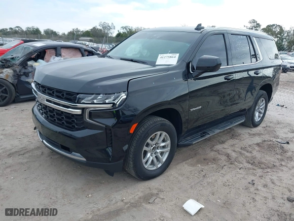 2023 Chevrolet Tahoe LS with VIN 1GNSCMKD2PR290181, listed as a IAAI auction lot 41275864 with 16,135 mi miles. Bid and sale history available at carsss.com. Image 2.