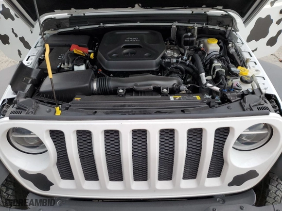 2021 Jeep Wrangler Unlimited Willys with VIN 1C4HJXDNXMW608352, listed as a Copart auction lot 68016934 with 23,364 mi miles and Non Repairable. Bid and sale history available at carsss.com. Image 12.