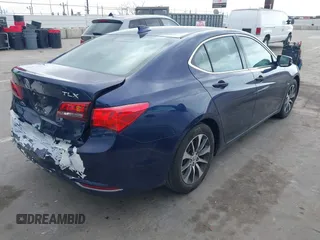 2015 Acura TLX Tech with VIN 19UUB1F51FA004938, listed as a IAAI auction lot 42083428 with 108,397 mi miles. Bid and sale history available at carsss.com. Image 4.