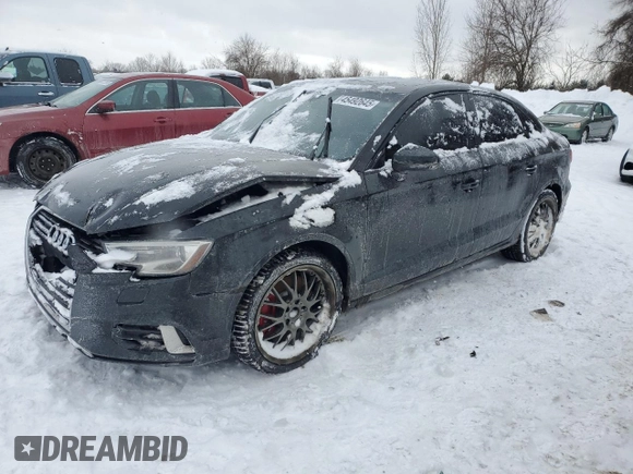 2019 Audi A3 Sedan Premium with VIN WAUBEGFF0KA121944, listed as a Copart auction lot 45492645 with 110,528 mi miles and Salvage Title. Bid and sale history available at carsss.com. Image 1.