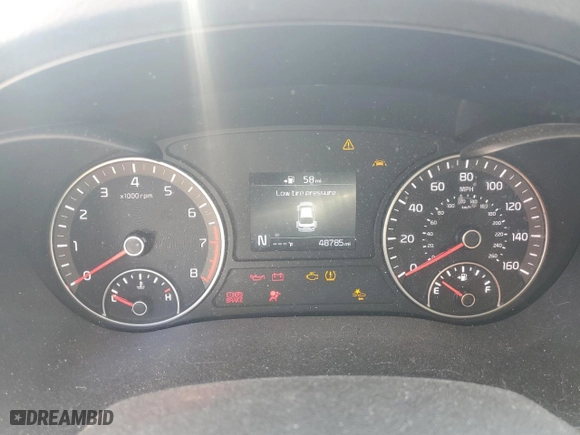2019 Kia Optima EX with VIN 5XXGU4L14KG328179, listed as a Copart auction lot 50596285 with 48,785 mi miles and Salvage Title. Bid and sale history available at carsss.com. Image 9.