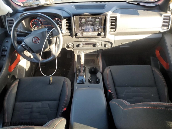 2023 Nissan Frontier PRO-4X with VIN 1N6ED1EK7PN600308, listed as a Copart auction lot 44374825 with 31,408 mi miles and Salvage Title. Bid and sale history available at carsss.com. Image 8.