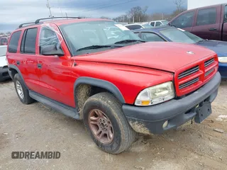 2003 Dodge Durango Sport z VIN 1D4HS38N03F622858, wystawiony jako IAAI lot #41462942 z przebiegiem 215 758 mil mil oraz . Historia ofert i sprzedaży dostępna na DreamBid. Obrazek 1.