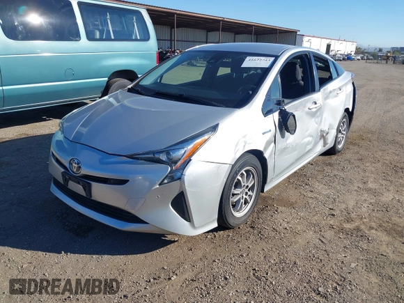 2018 Toyota Prius Two with VIN JTDKBRFU7J3073805, listed as a IAAI auction lot 41622743 with 89,027 mi miles and . Bid and sale history available at carsss.com. Image 2.
