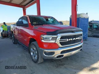 2019 Ram 1500 Big Horn with VIN 1C6SRFBT4KN622865, listed as a IAAI auction lot 41887932 with 73,513 mi miles and . Bid and sale history available at DreamBid. Image 1.