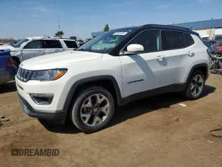 2019 Jeep Compass Limited z VIN 3C4NJDCB4KT791758, wystawiony jako Copart lot #53881085 z przebiegiem 59 608 mil mil oraz Czysty tytuł • Clean title. Historia ofert i sprzedaży dostępna na DreamBid. Obrazek 1.