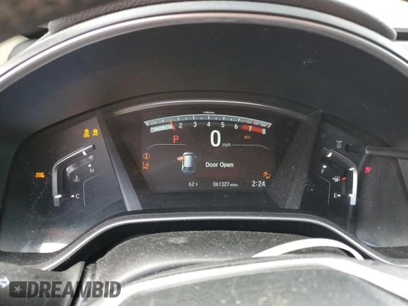 2018 Honda CR-V Touring with VIN 5J6RW2H98JL002657, listed as a Copart auction lot 55075965 with 61,327 mi miles and Salvage Title. Bid and sale history available at DreamBid. Image 9.