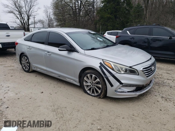 2016 Hyundai Sonata Sport with VIN 5NPE34AF5GH391425, listed as a Copart auction lot 52897415 with 62,761 mi miles and Clean Title. Bid and sale history available at DreamBid. Image 4.