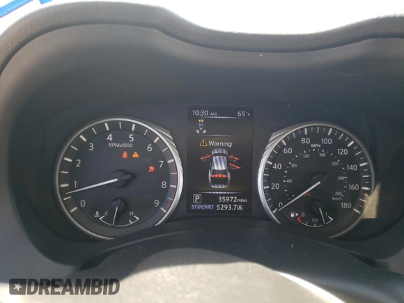 2018 Infiniti Q50 Luxe z VIN JN1EV7APXJM366783, wystawiony jako Copart lot #51775315 z przebiegiem 35 972 mil mil oraz Szkoda całkowita • Salvage title. Historia ofert i sprzedaży dostępna na DreamBid. Obrazek 9.