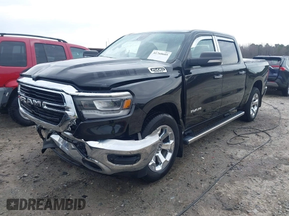 2019 Ram 1500 Big Horn/Lone Star with VIN 1C6SRFFT6KN569919, listed as a IAAI auction lot 41760605 with 181,105 mi miles. Bid and sale history available at carsss.com. Image 2.