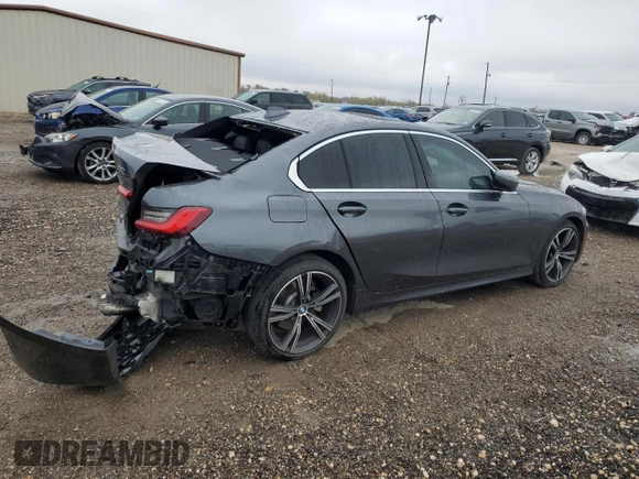 2019 BMW 3 Series 330i with VIN 3MW5R1J53K8B00546, listed as a Copart auction lot 82967224 with 0 mi miles and Salvage Title. Bid and sale history available at carsss.com. Image 3.