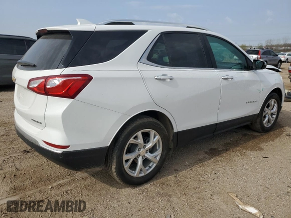 2021 Chevrolet Equinox Premier с VIN 3GNAXNEV1MS109834, выставлен на аукционе Copart как лот 54452205 с пробегом 37 438 миль миль и Списание • Salvage title. История ставок и продаж доступна на DreamBid. Изображение 3.