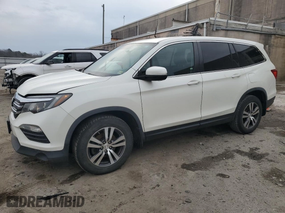 2017 Honda Pilot EX with VIN 5FNYF6H39HB079653, listed as a Copart auction lot 46905335 with 126,475 mi miles and Salvage Title. Bid and sale history available at DreamBid. Image 1.