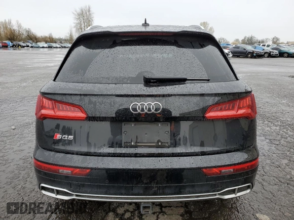 2018 Audi SQ5 Premium Plus with VIN WA1A4AFY9J2133075, listed as a Copart auction lot 48996535 with 0 mi miles and Salvage Title. Bid and sale history available at carsss.com. Image 6.